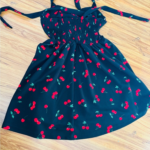 Cherry Print Halter Dress - Picture 2 of 2